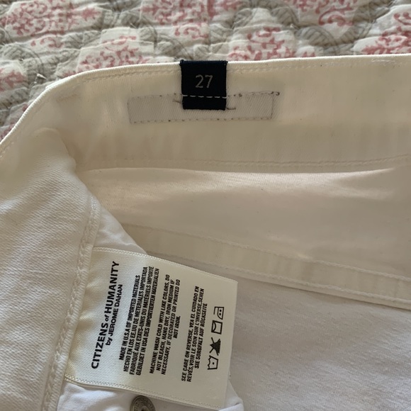 Citizens of Humanity high rise white skinny jeans ankle length sz 27 - Picture 5 of 5